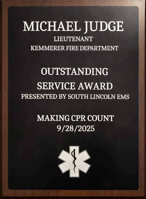 A photo of a plaque. 