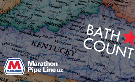 A partial map of Kentucky cut off