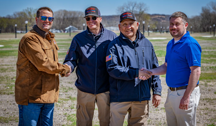 MPL team members shaking hands with Tribal leaders
